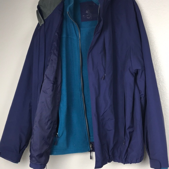 L.L. Bean Coat with removable fleece jacket - Picture 7 of 8